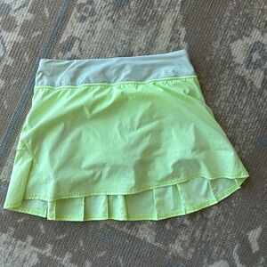 Lululemon Skort Tennis Golf Lime Green size 6